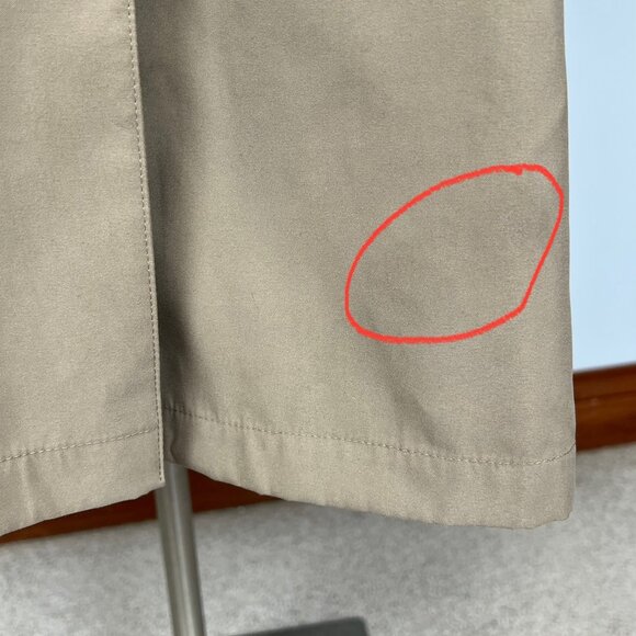 Anne Klein Womens Plus Tan Trench Coat Removable Liner Velvet Collar size 24 - Picture 11 of 16